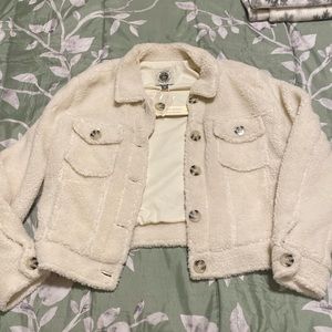 Sherpa button down jacket